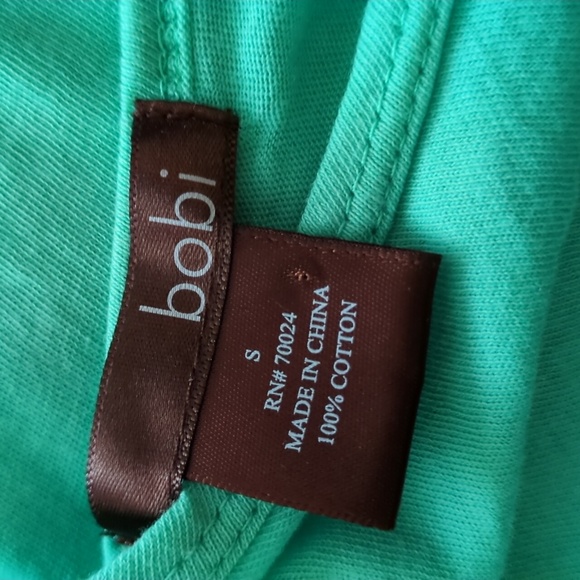 Bobi top Color Teal Blue size S - Picture 3 of 3